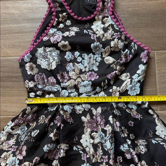 Black Floral Chinese Laundry Dress - Picture 6 of 11
